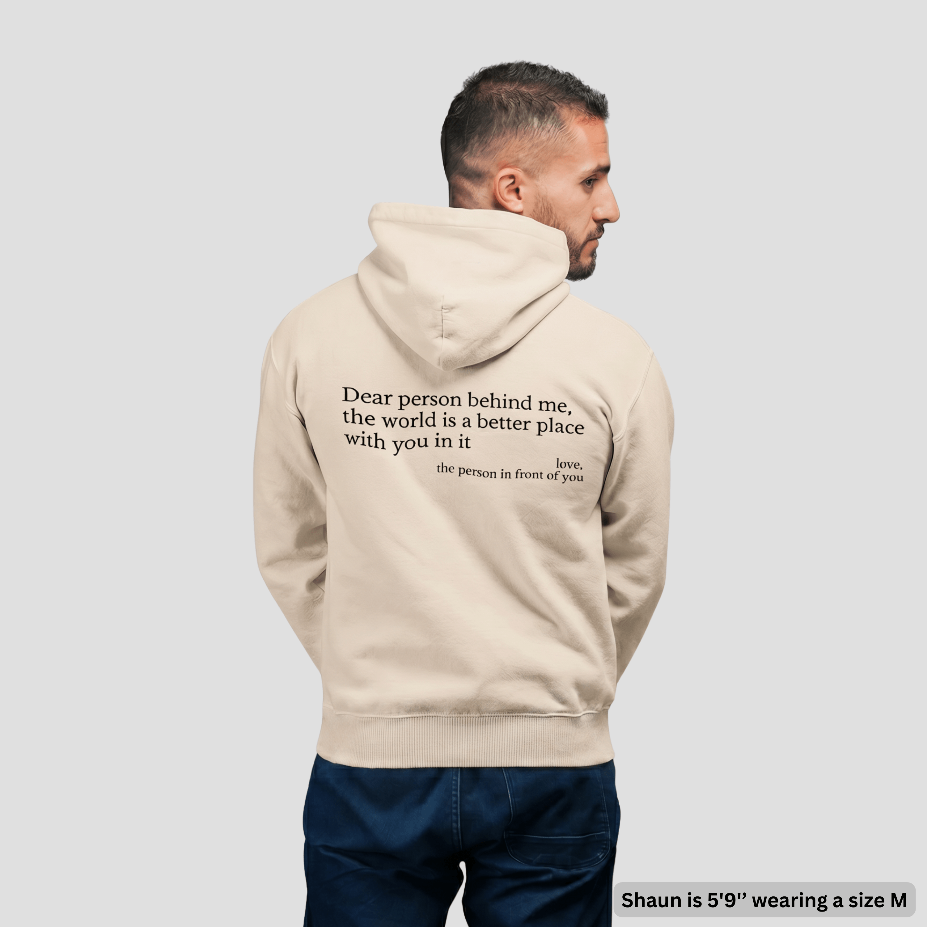 The Original 'Dear Person Behind Me' Zip-Up Hoodie