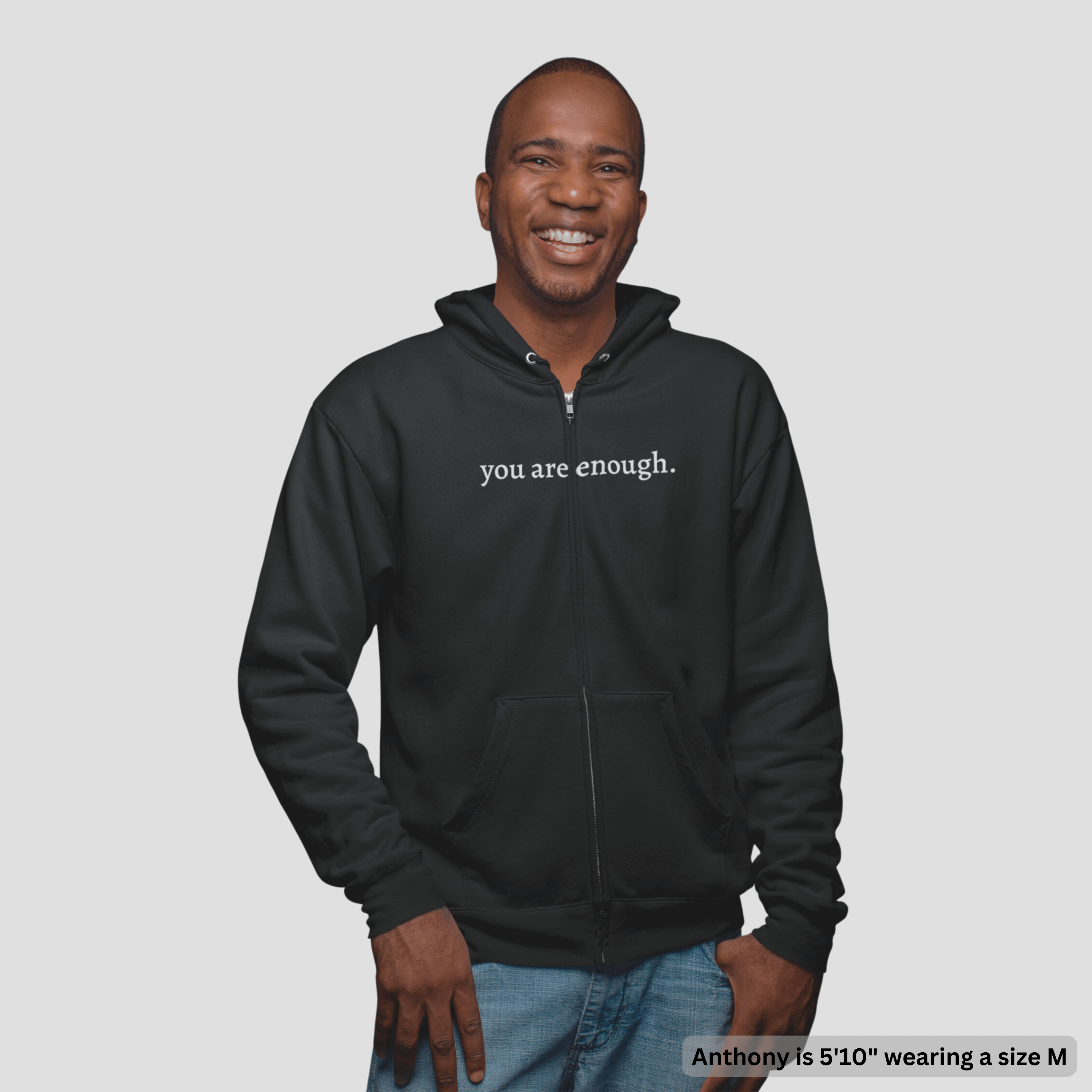 The Original 'Dear Person Behind Me' Zip-Up Hoodie