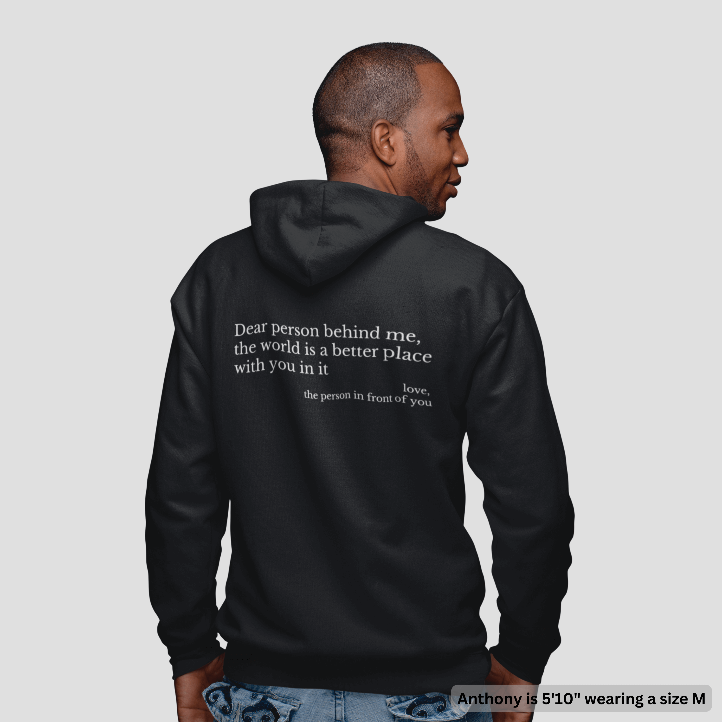 The Original 'Dear Person Behind Me' Zip-Up Hoodie