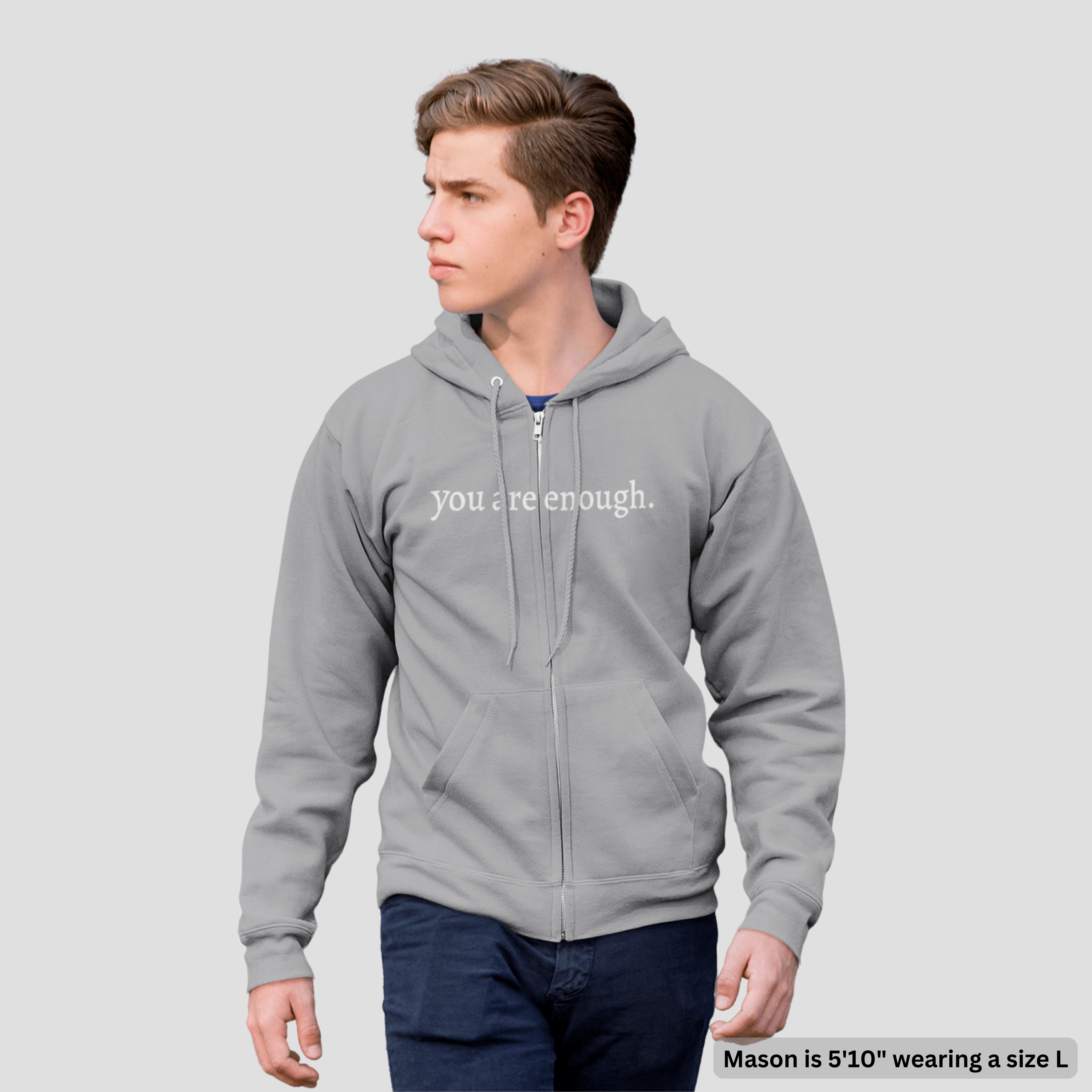 The Original 'Dear Person Behind Me' Zip-Up Hoodie