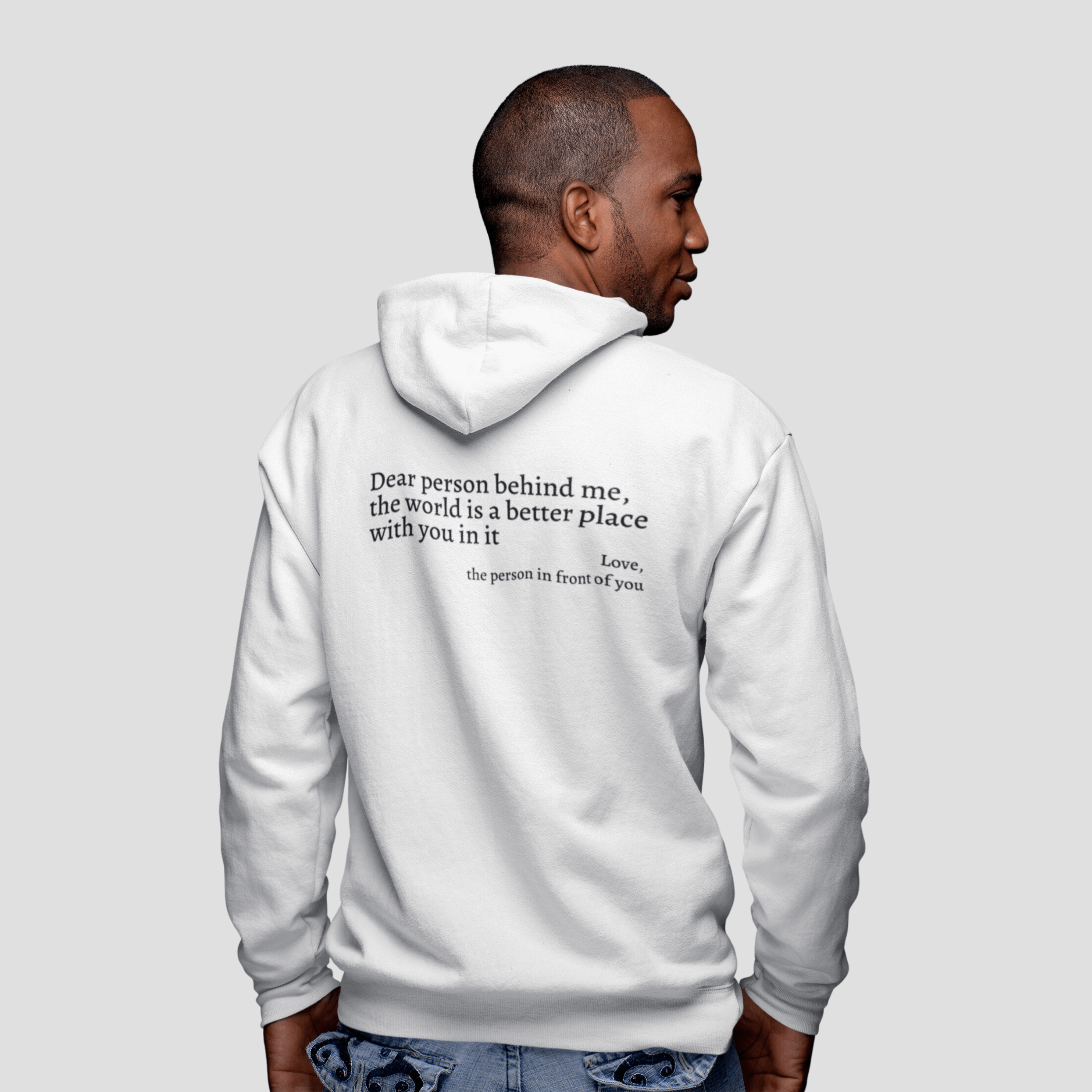 The Original 'Dear Person Behind Me' Zip-Up Hoodie