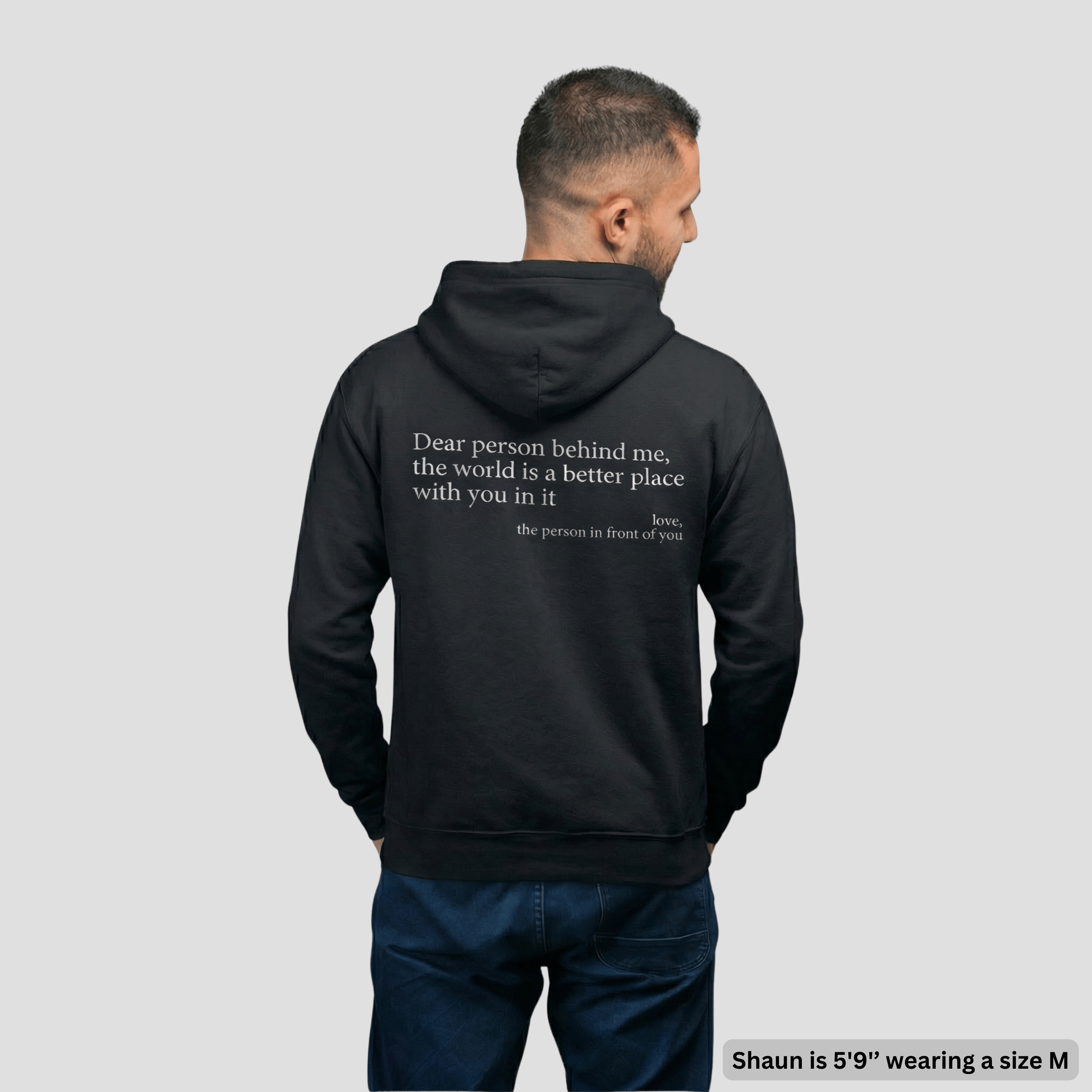The Original 'Dear Person Behind Me' Zip-Up Hoodie