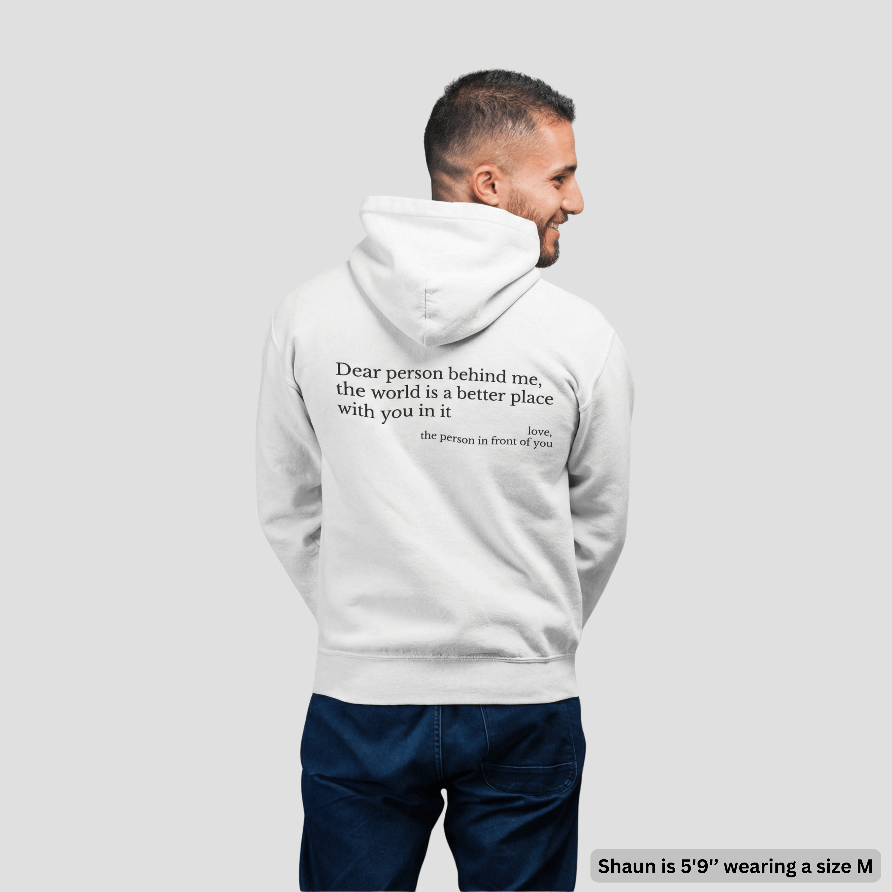 The Original 'Dear Person Behind Me' Zip-Up Hoodie