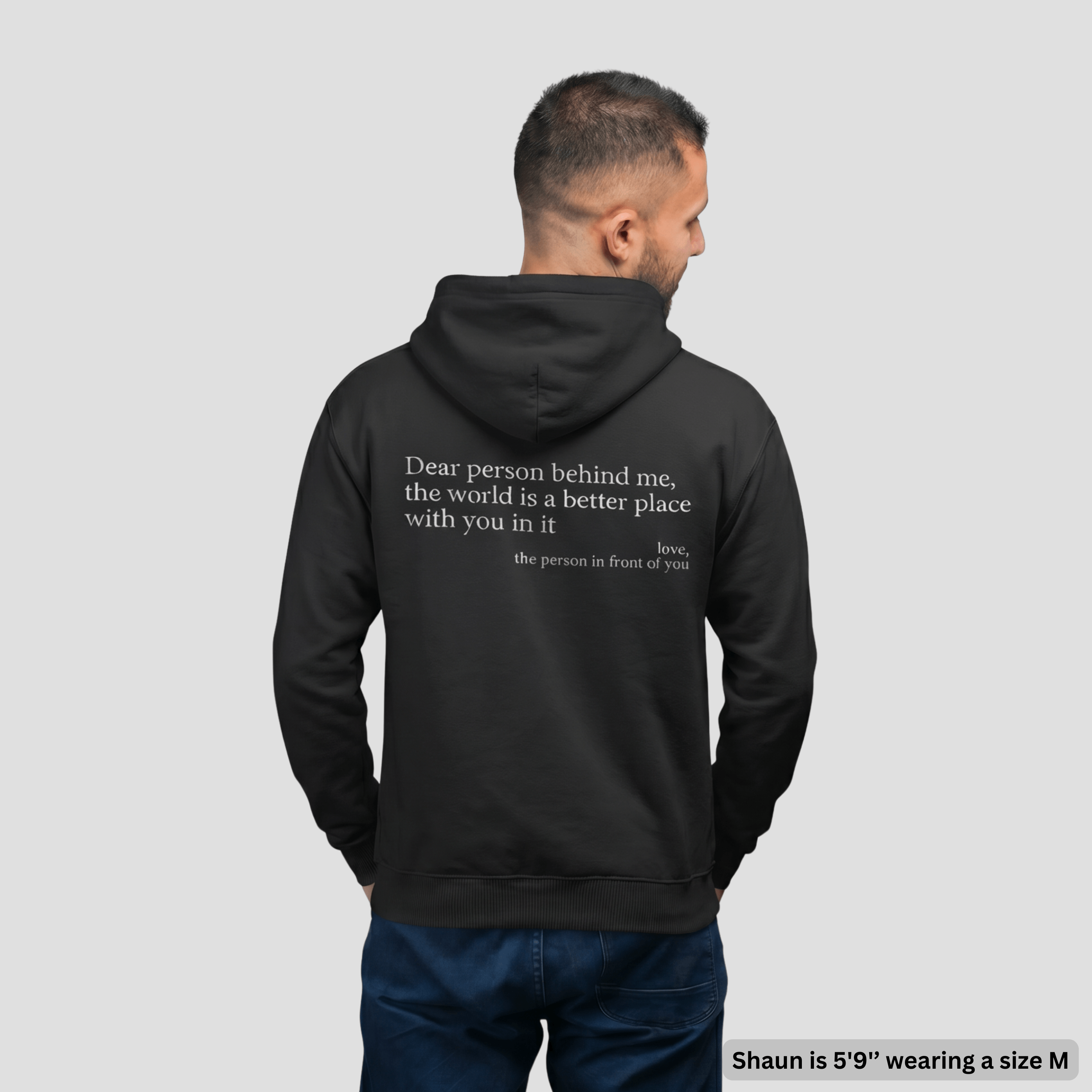 The Original 'Dear Person Behind Me' Zip-Up Hoodie