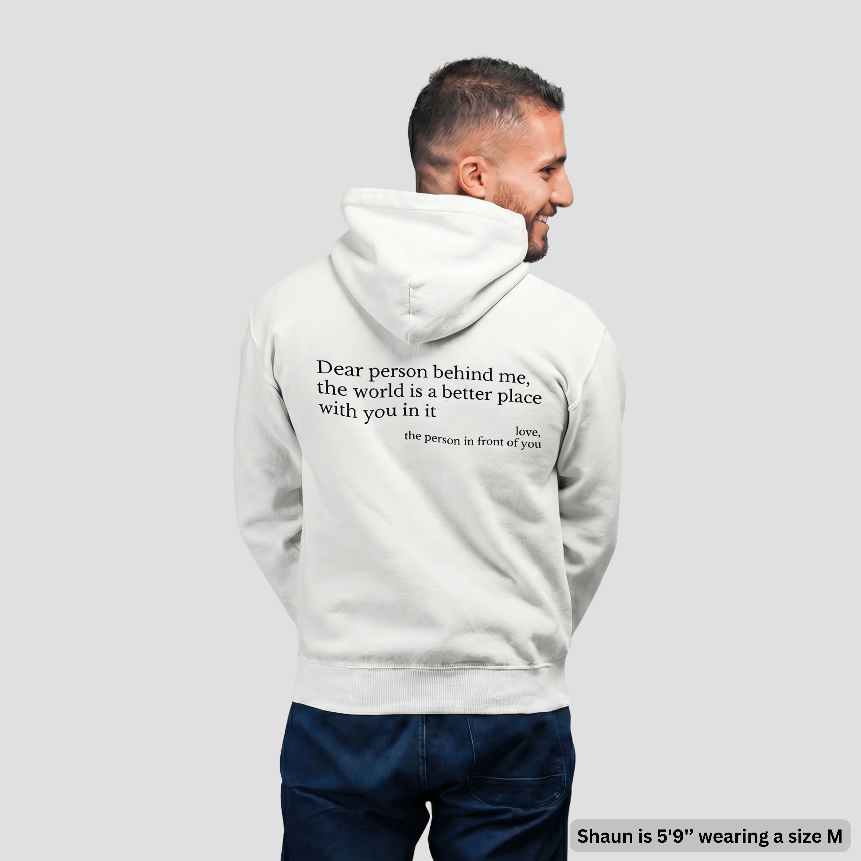 The Original 'Dear Person Behind Me' Zip-Up Hoodie