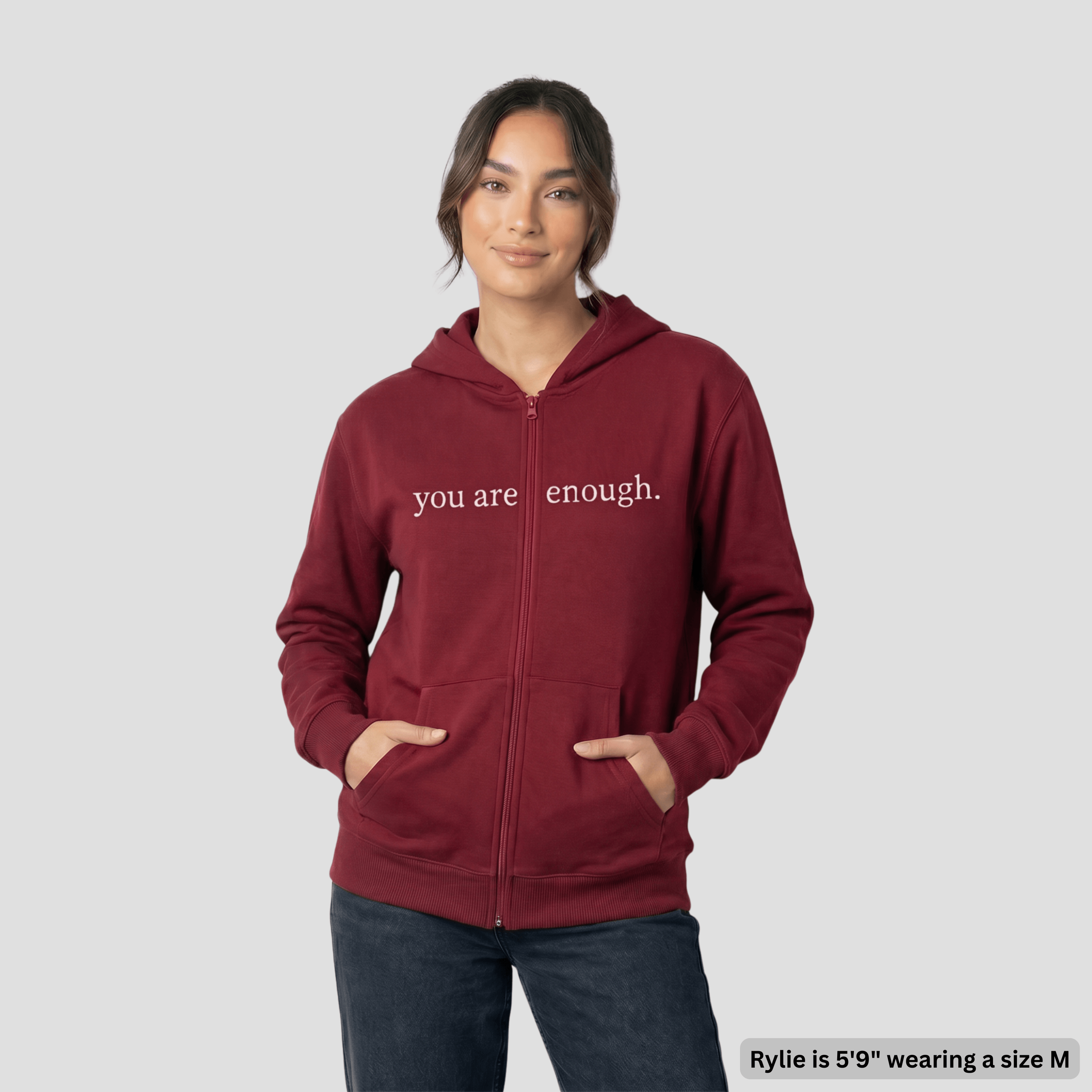 The Original 'Dear Person Behind Me' Zip-Up Hoodie