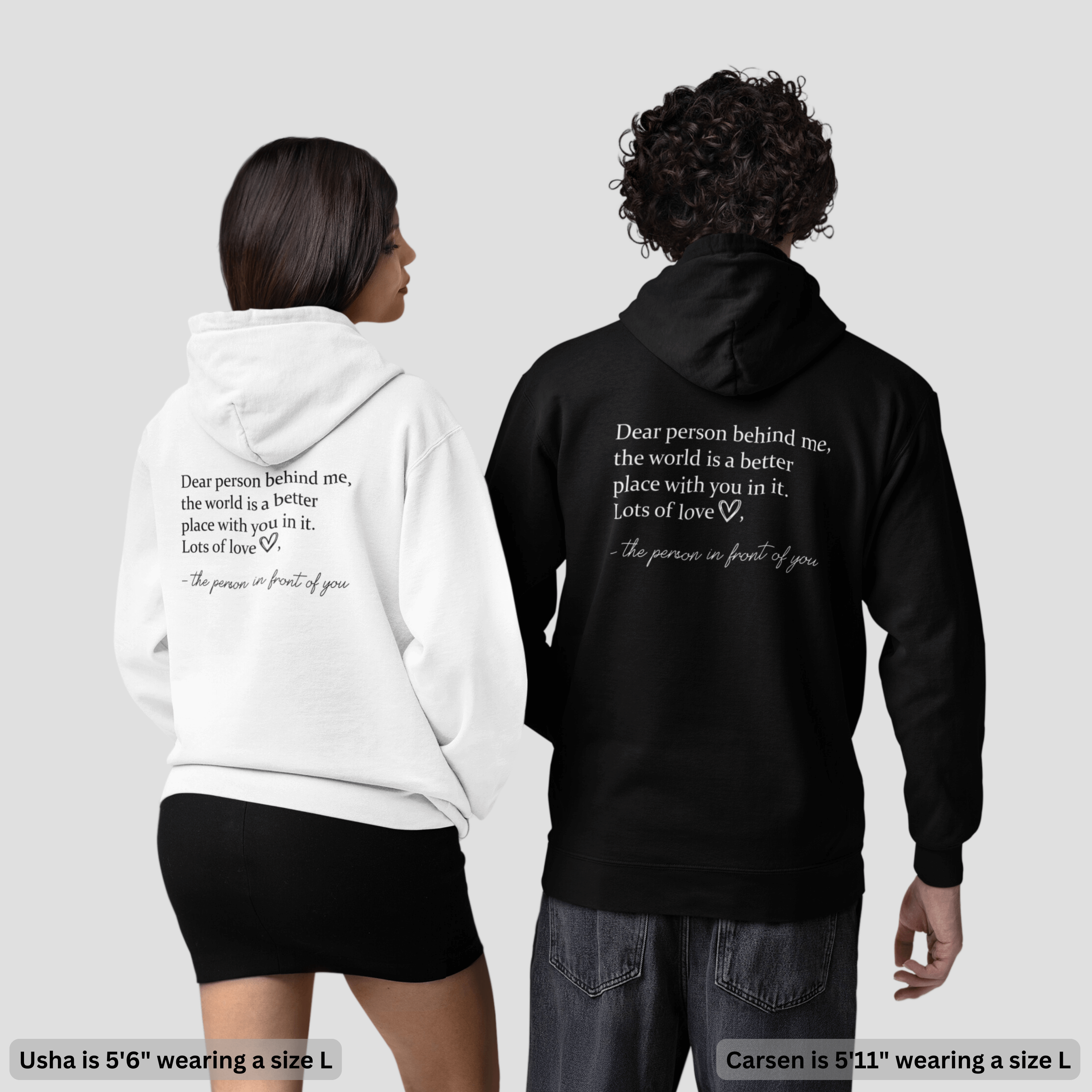 'Dear Person Behind Me' Love Hoodie