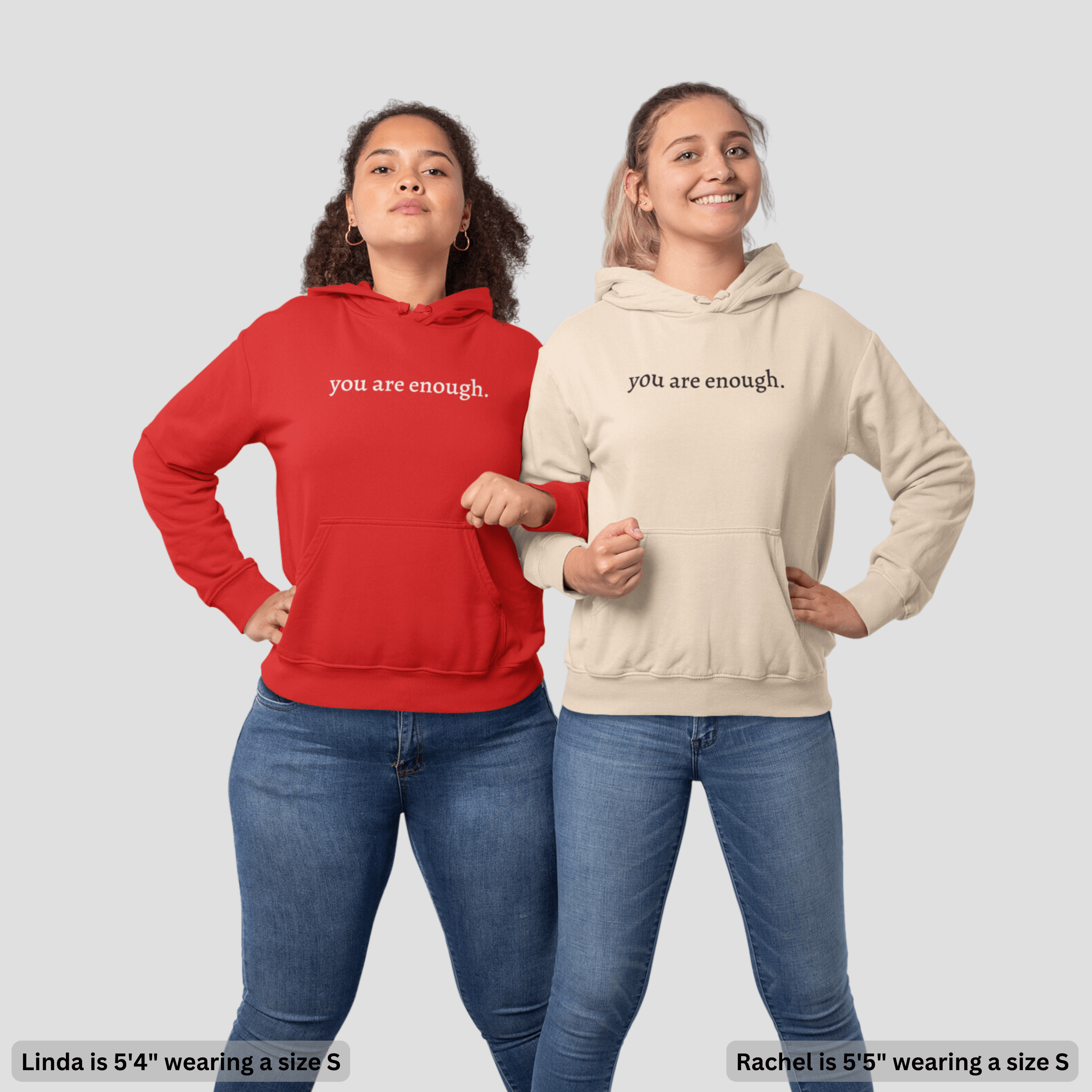 Dear Person Behind Me Hoodie - You Are Enough Sweatshirt Met Capuchon