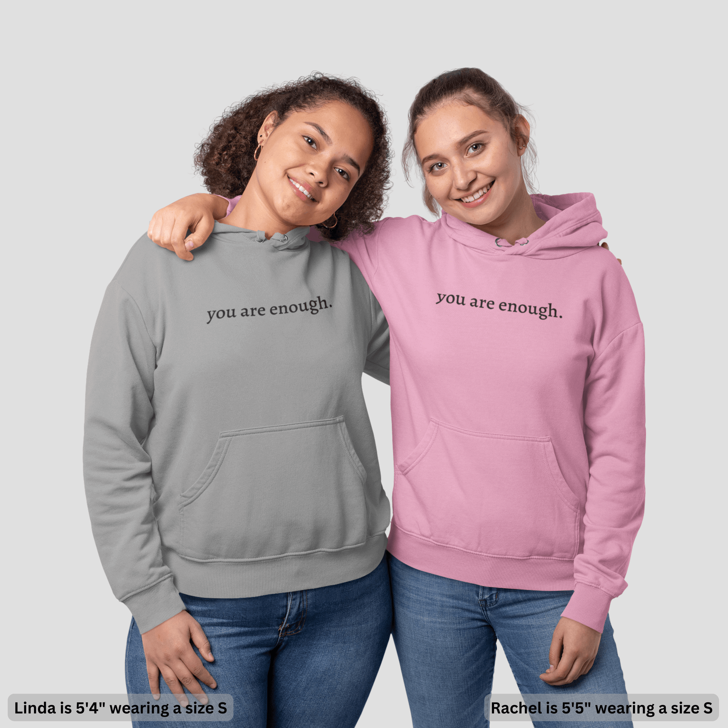 Damen Weißer Oversize Hoodie – 