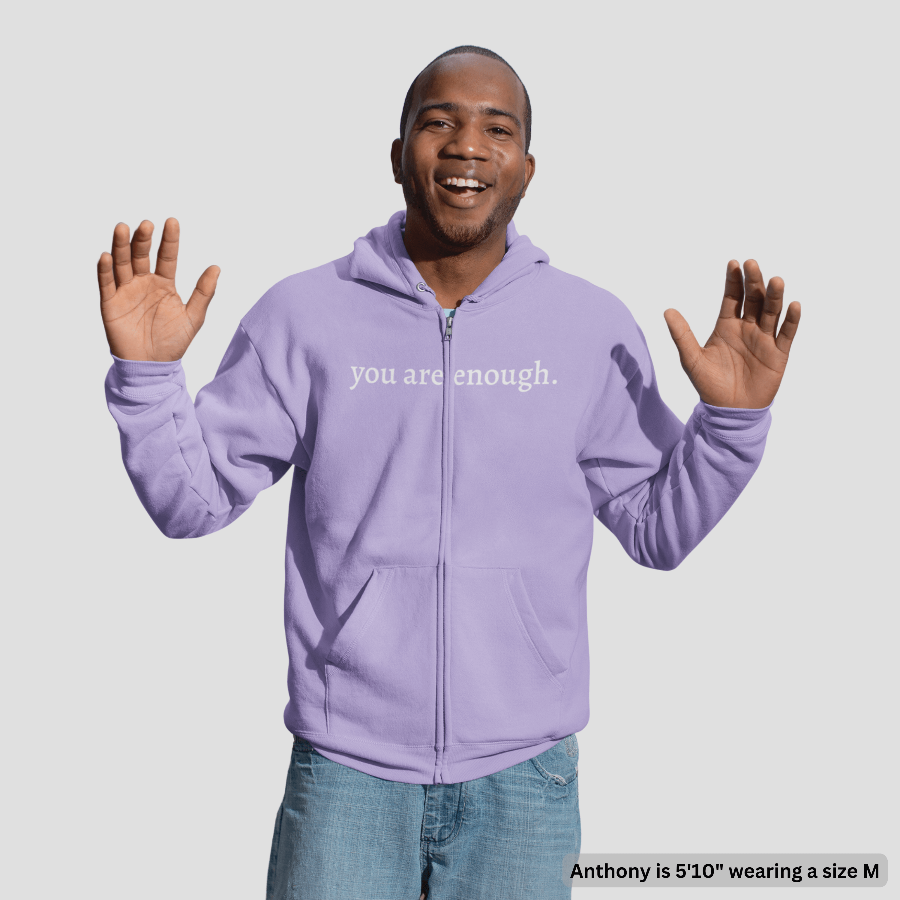 The Original 'Dear Person Behind Me' Zip-Up Hoodie