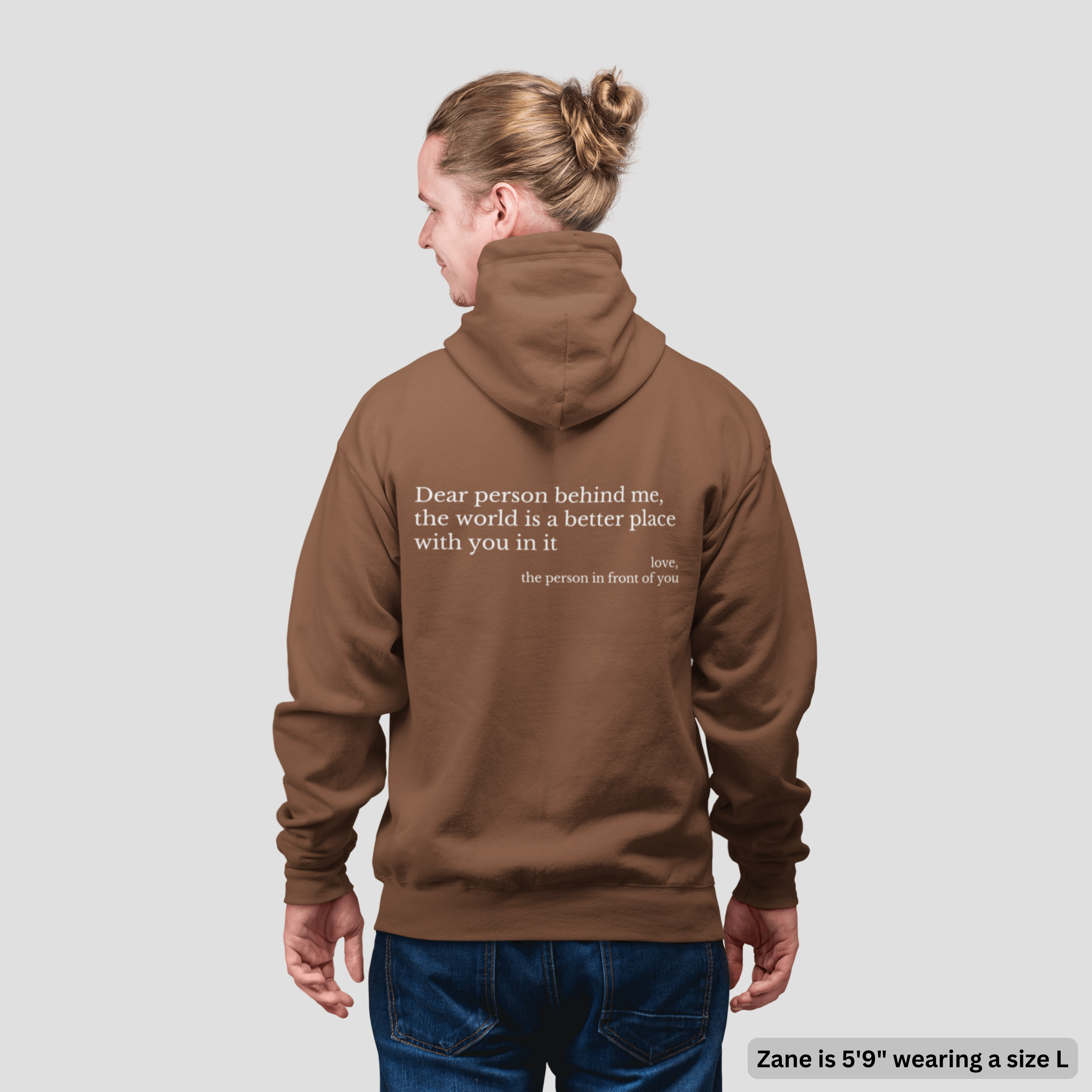 The Original 'Dear Person Behind Me' Zip-Up Hoodie
