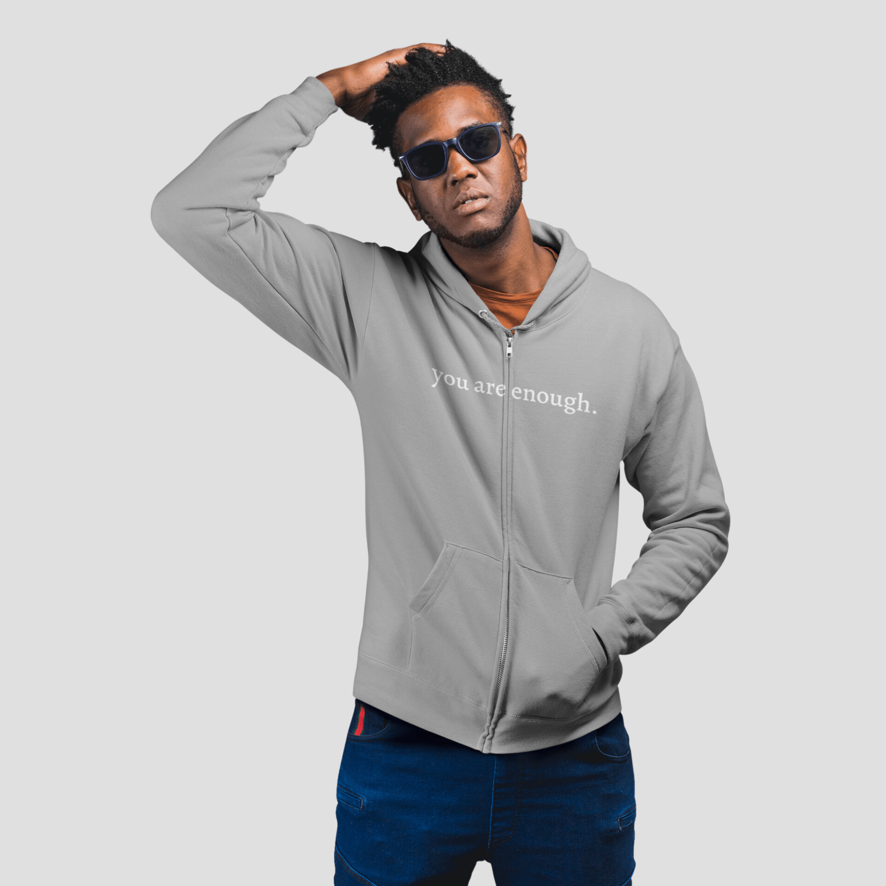 'Dear Person Behind Me' Zip-Up Hoodie